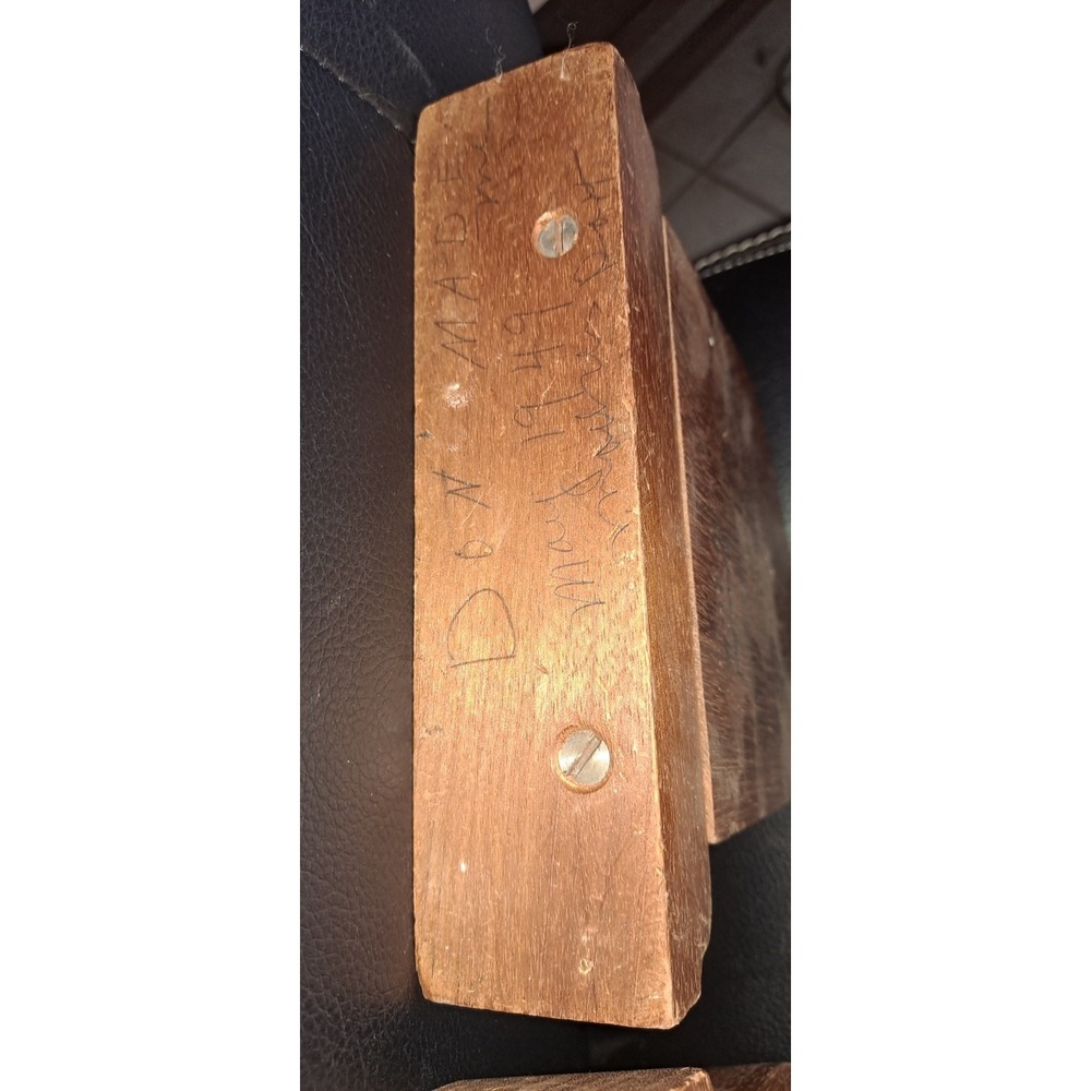 Hand Carved Wooden Bookends Pirate Ship May 1949 - Picture 8 of 8